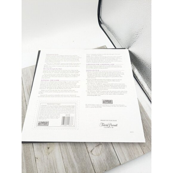 Hasbro Trivial Pursuit Genus IV Game Board Instructions Replacement - Picture 2 of 7